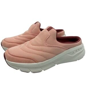 Easy Spirit Emove Semyrna2 Women's 9.5M Pink Mesh Slip On Mule Sneakers Shoes